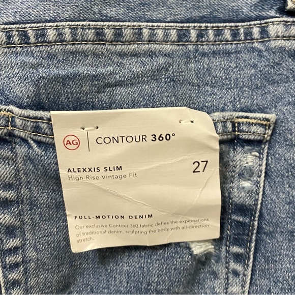 NWT Ag Adriano Goldschmied Alexxis Slim High Rise Vintage Jeans Contour Ag-Ed - Picture 12 of 13